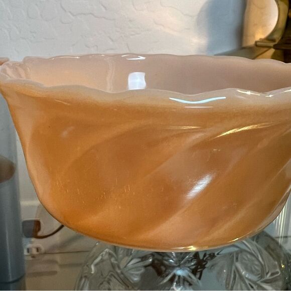 Vintage Anchor Hocking Fire King 4 PC Peach Luster Ware - Picture 3 of 6
